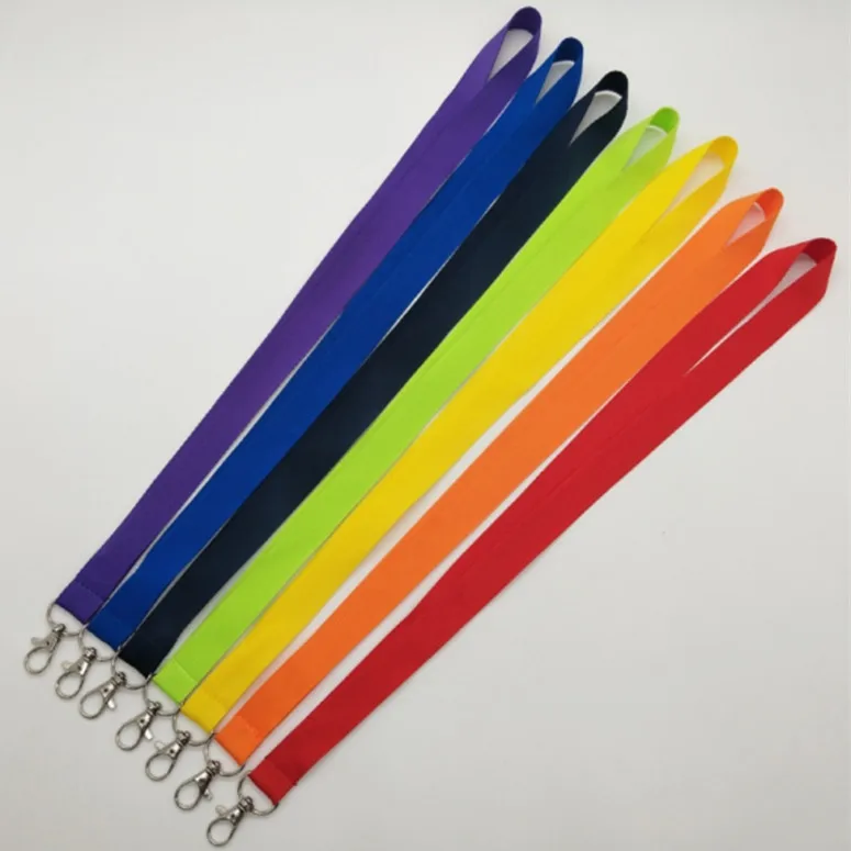 Cheap China Wholesale Promotional Custom Plain Nylon Cell Phone Blank Neck Strap Lanyard Keychain