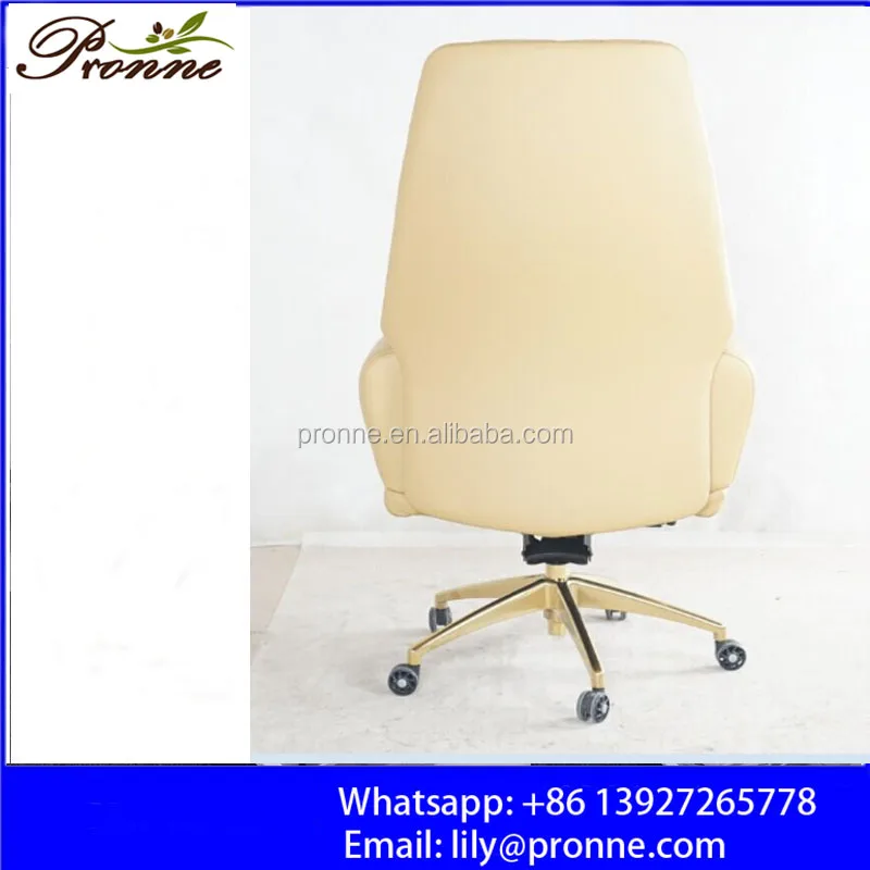 Most popular new stylish nail salon white&gold adjustable swivel spa customer computer chair