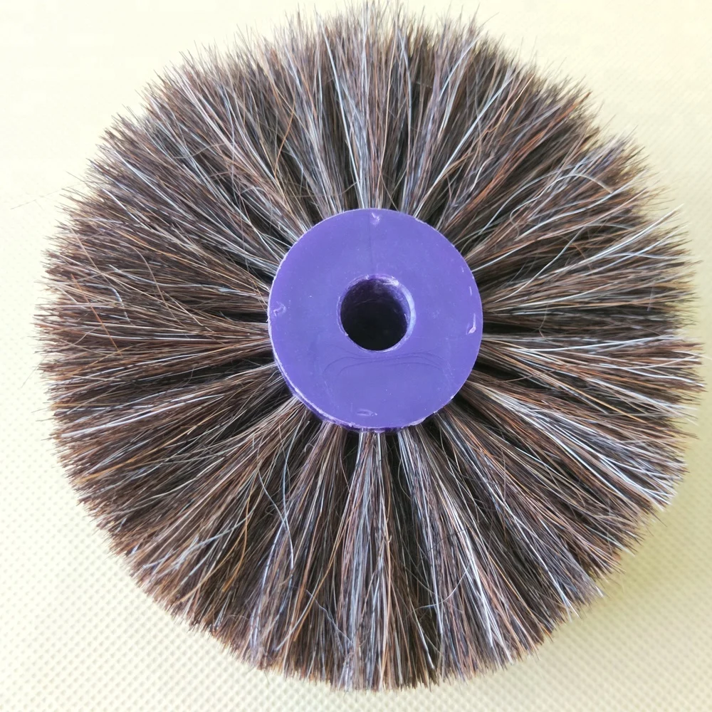 Horse Hair Shoe Polishing Wheel Brush