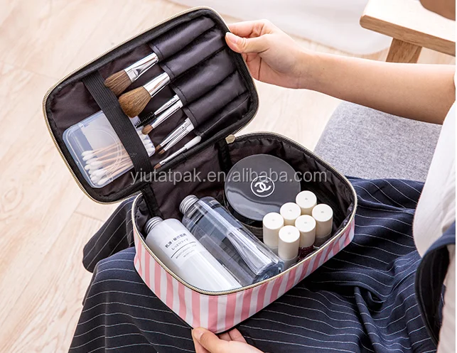 3pcs Set Clear Transparent Zipper PVC Makeup Cosmetic Bag Travel Makeup Storage Organizer Bag