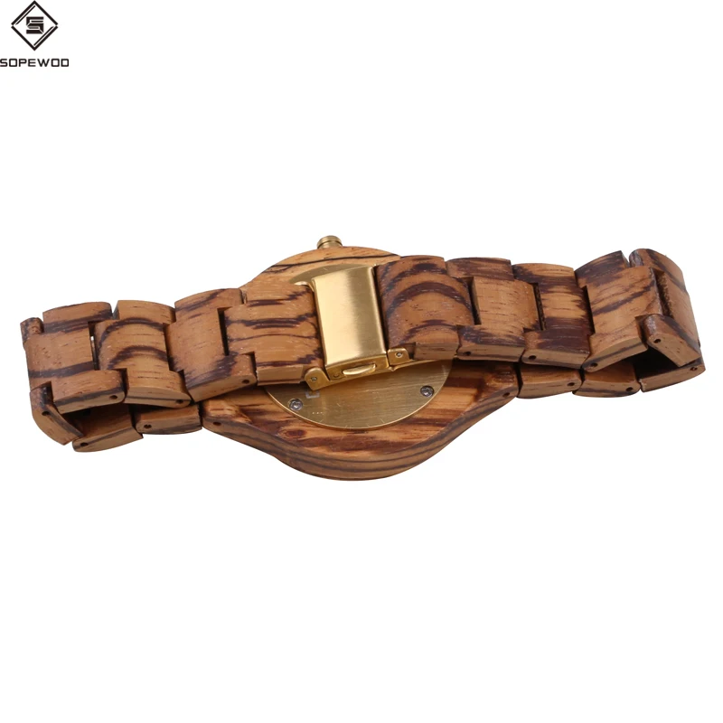 Factory OEM japanese movt quartz custom design wooden watch wood unisex