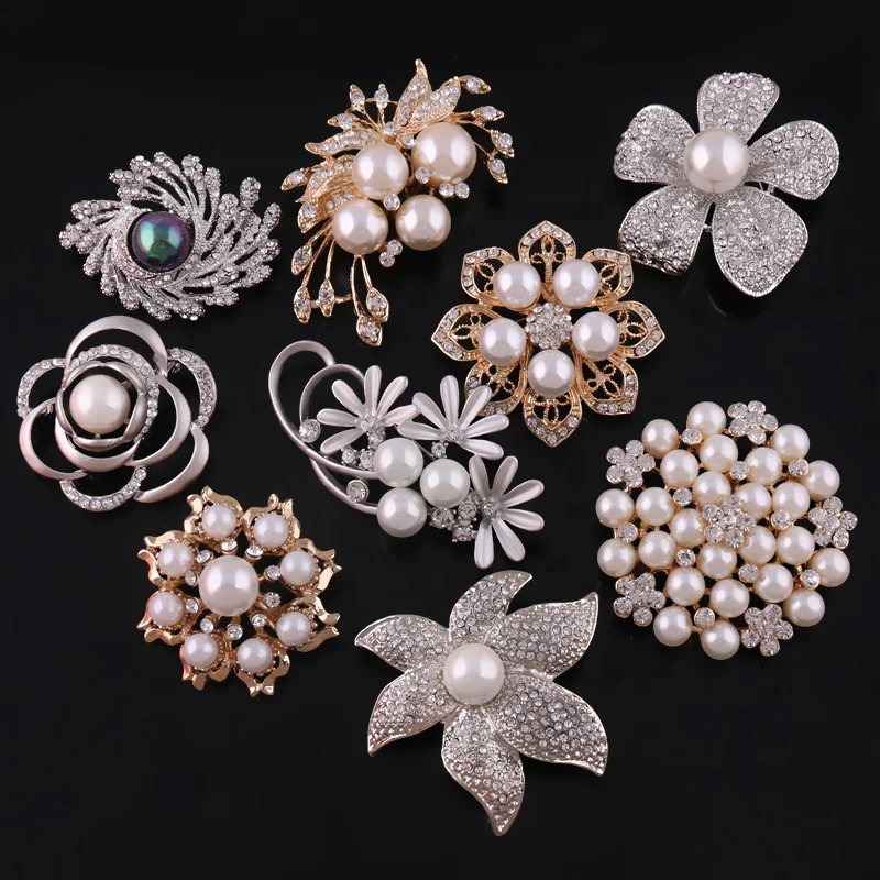 Jewelry factory wholesale cheap Deluxe Rhinestone Wedding Brooch