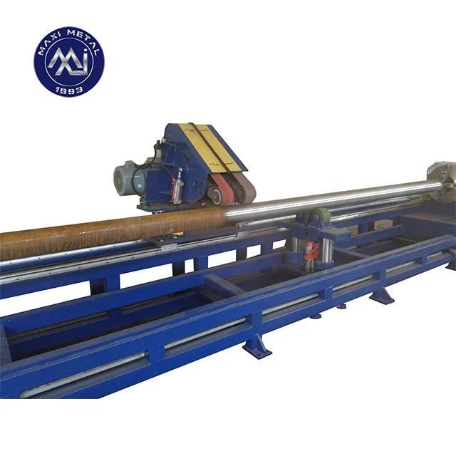 Auto abrasive belt pipe polishing grinding machine