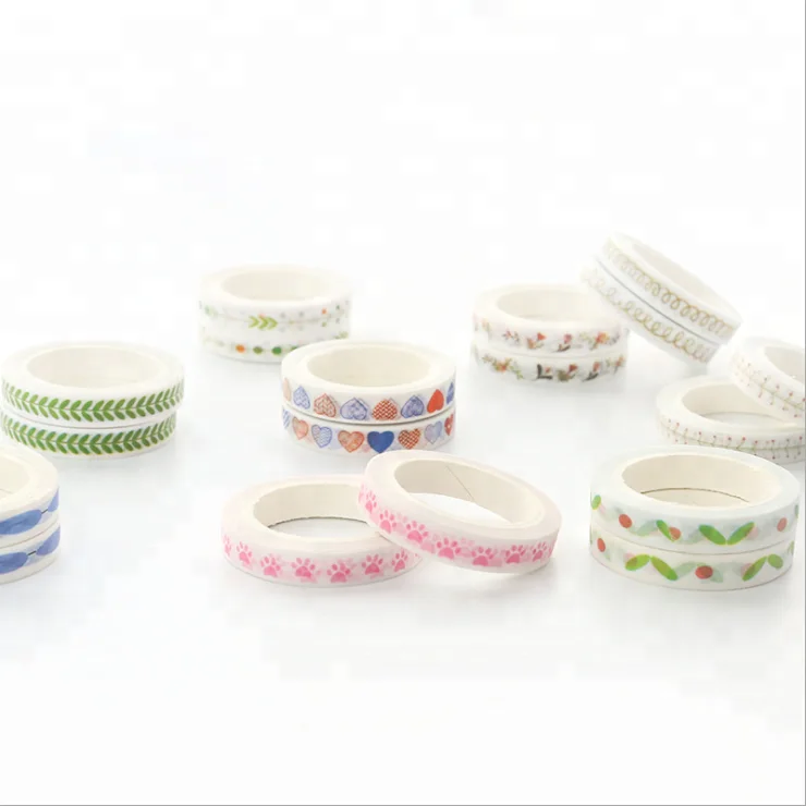Learning & Office stationery Washi tape Fine decoration segmenting line Diaries sticker decoration Tearing no mark album