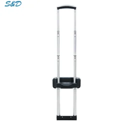 Guangdong Comfort Luggage Parts Foldable Telescopic Suitcase Trolley Handles Adjustable Plastic Flat Luggage Pull Handles
