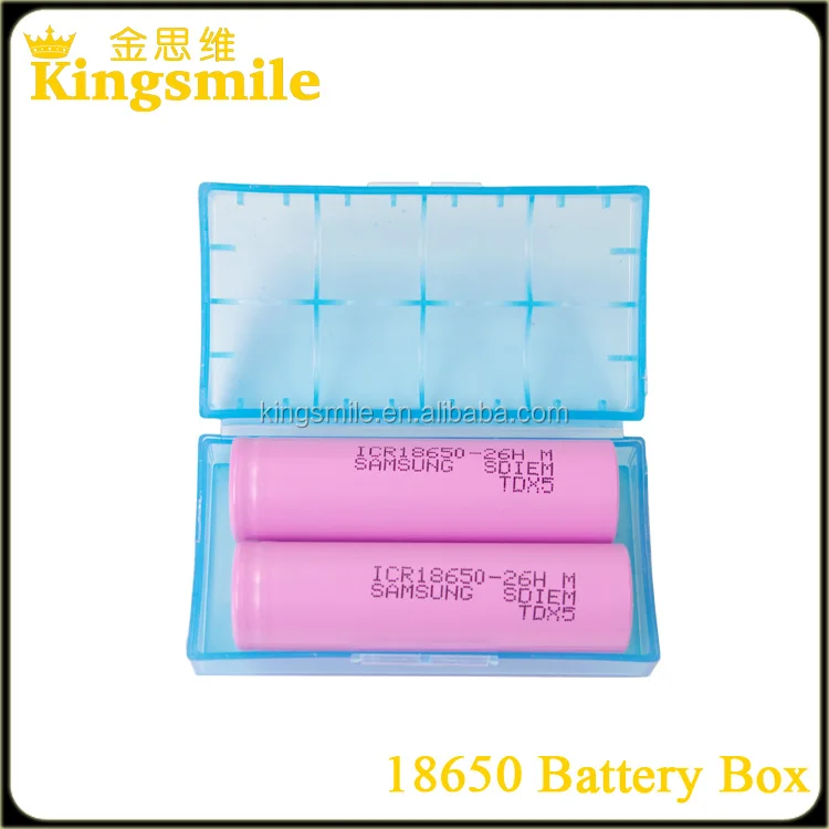 wholesale alibaba plastic box 2pcs li-ion battery case 18650 battery case