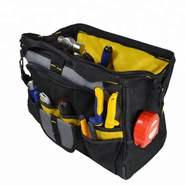 
Large Capacity Multiple Pockets Shoulder Electrical Work Tool Bag 