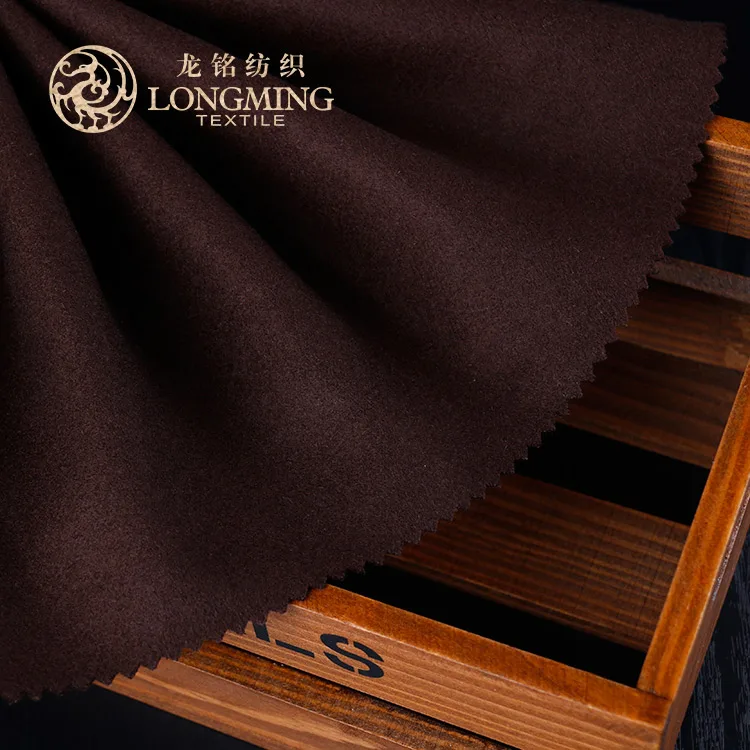 Cheap price super fine stretch fake wool double face brushed winter melton cloth