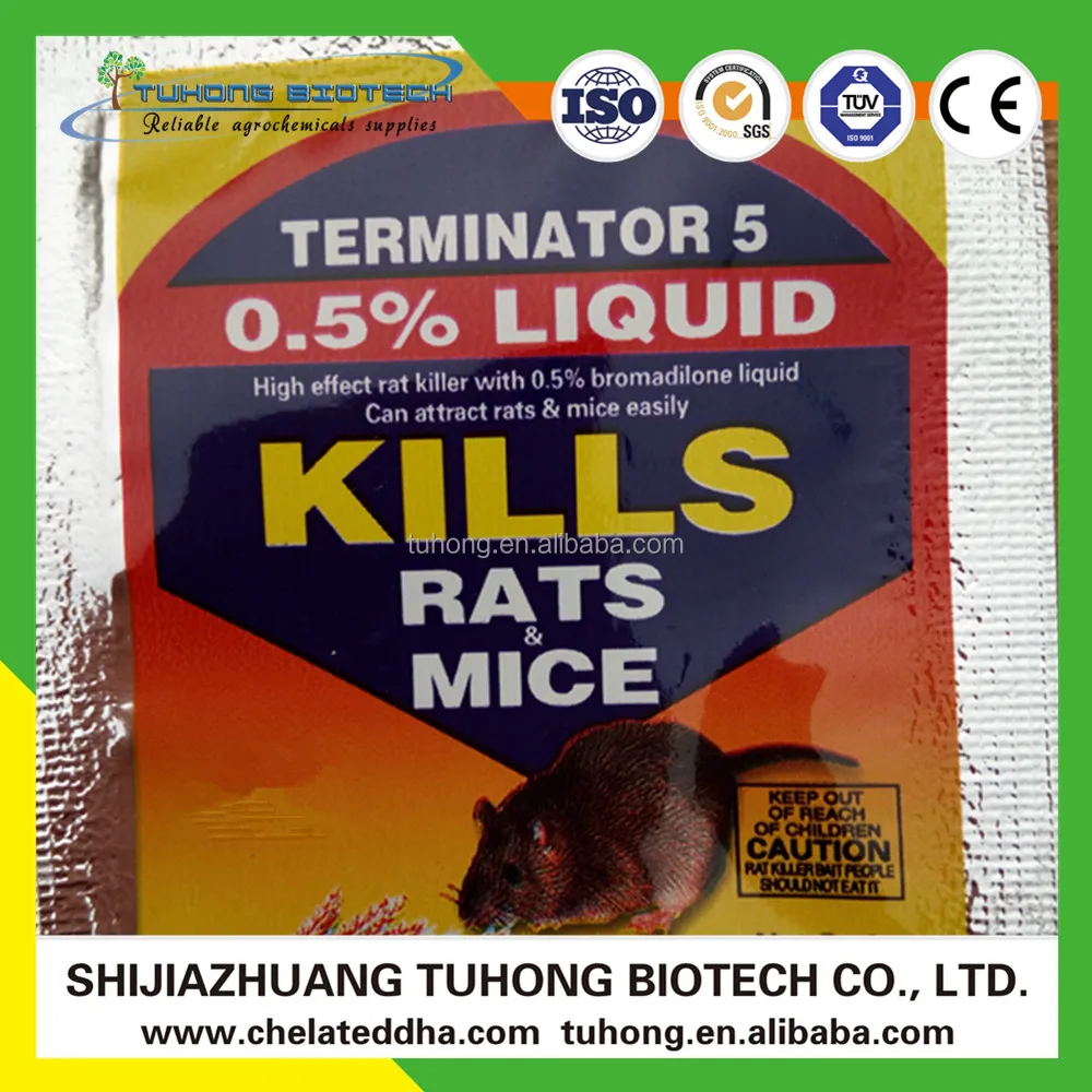 
98%tc bromadiolone Rodenticide 0.5 0.005 bromadiolone rat poison brodifacoum 