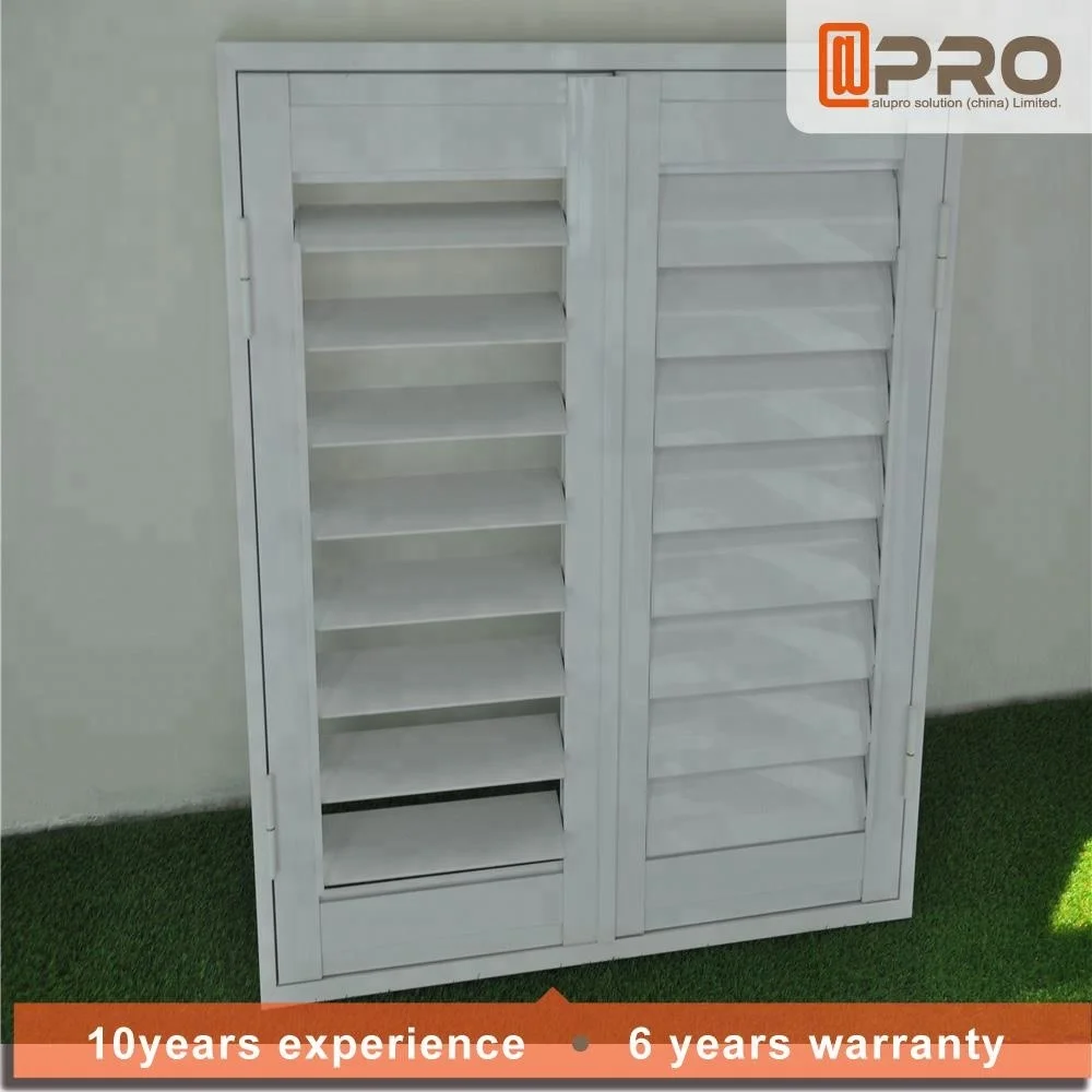 Window Interior Security Shutters Louvers Window Door Awning Blade Frame High Quality Aluminum Glass Aluminum Alloy Horizontal