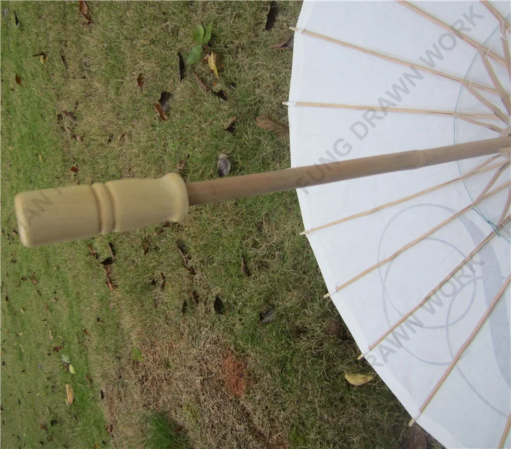 Chinese Classic Decoration Diy White Vintage Paper Umbrellas For Wedding