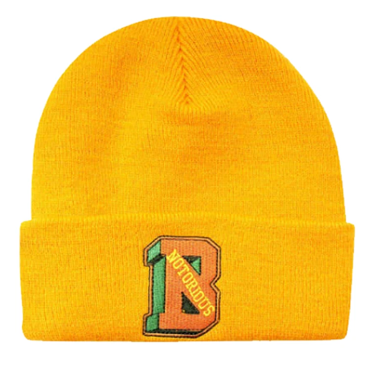 OEM own embroidery logo 100% acrylic Knitted Fashion Beanie Hat/Customized Logo Beanie Wholesale