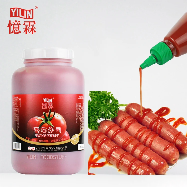 YILIN 3kg fresh ketchup tomato sauce from tomato sauce YILIN company