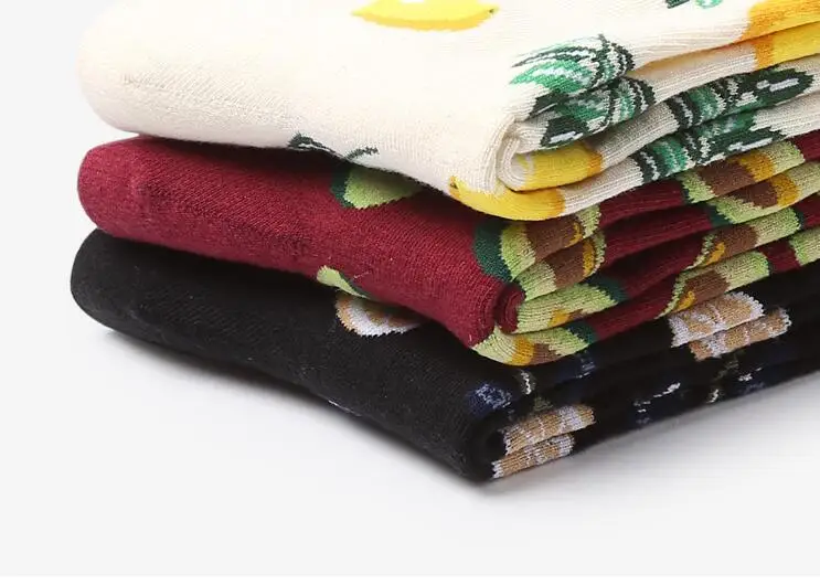 
Promotion Spring summer Novelty Socks Women Kawaii Animal Fruit Socks Plant Funny Calcetines Mujer 