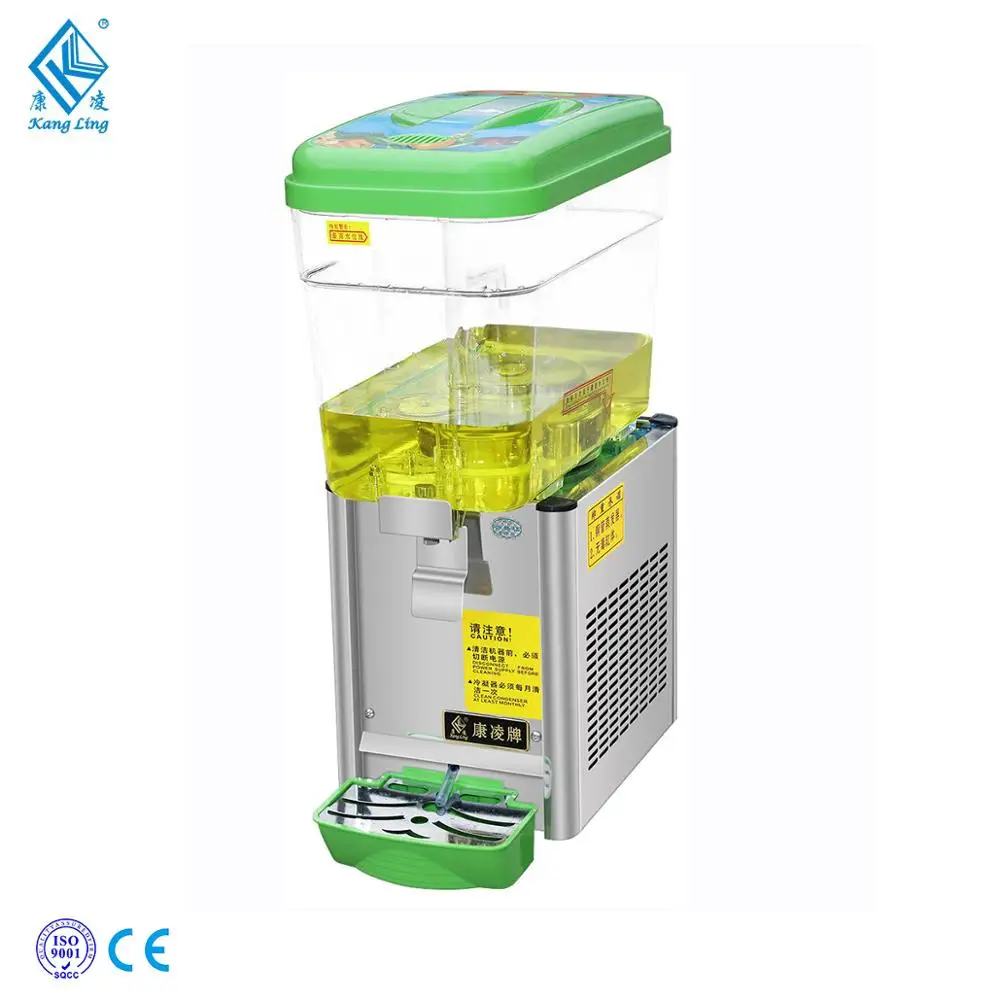 18L Refrigerate Commercial stirring type Cold  Beverage Juice Cold Frozen Soft Drink Dispenser Machine