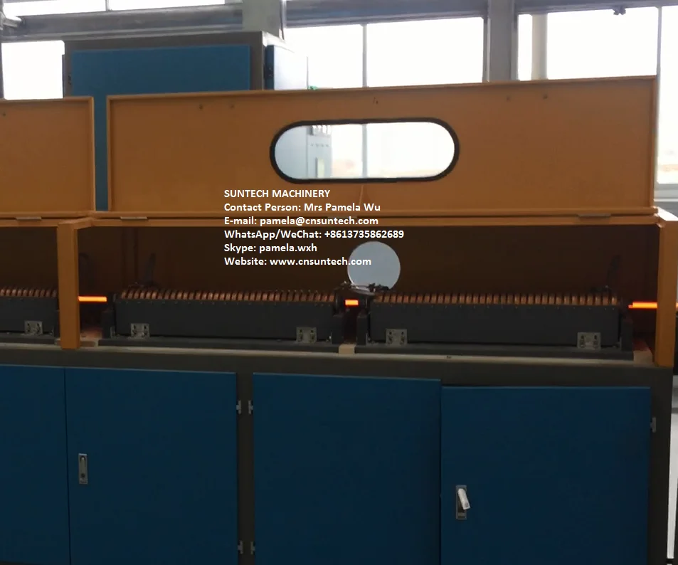 Steel wire induction heating furnace