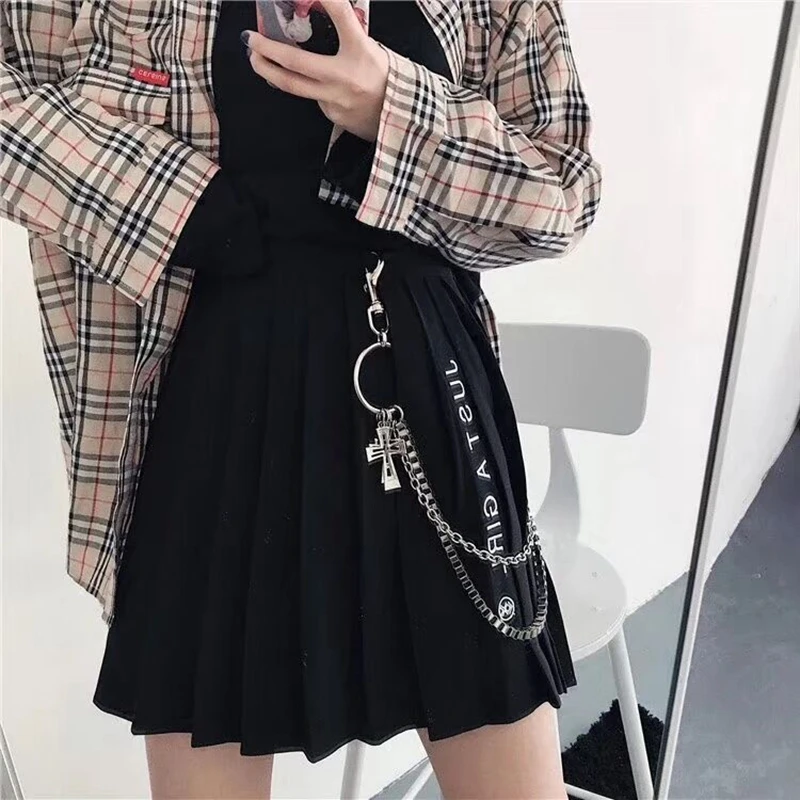 Dreamtop DTF330 dancer hip hop cool girls waist chain silver metal chain for pants for teenagers