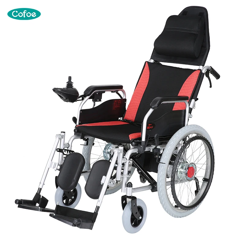 New design lightweight Portable Folding reclining power electric Wheelchair