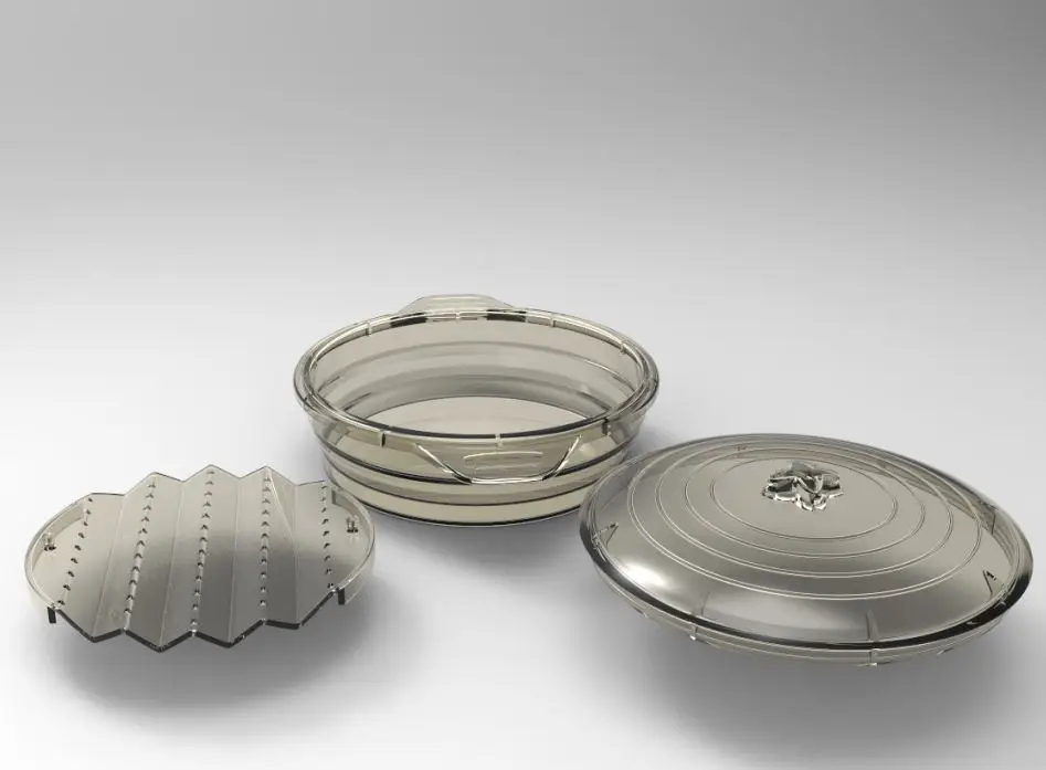 2021 Amazon hot sale Microwave Steamer Collapsible Bowl Silicone Steamer