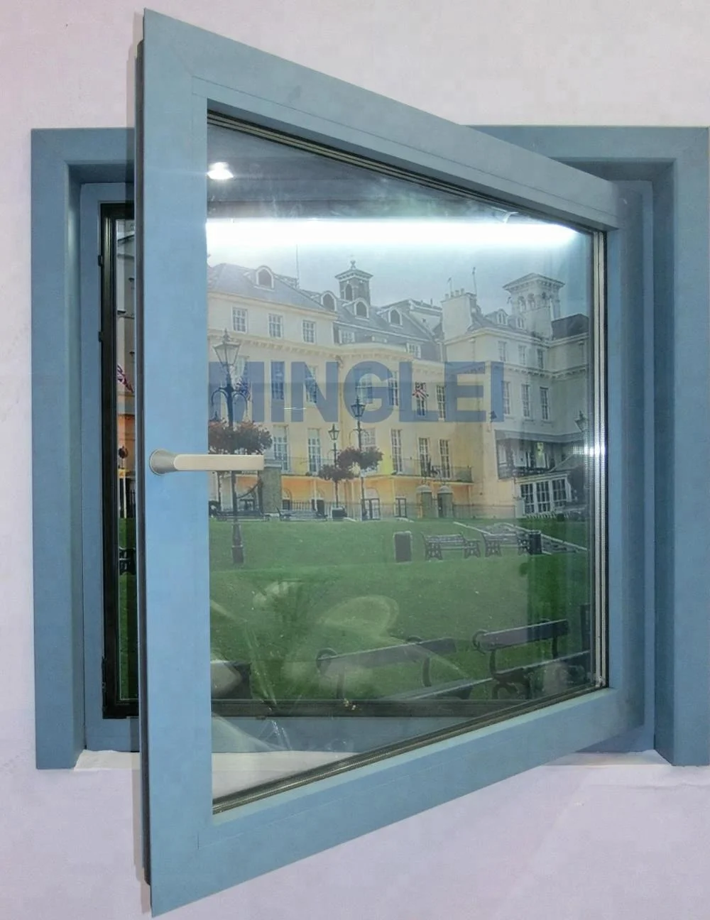 Алюминиевое створчатое качели с двойным остеклением