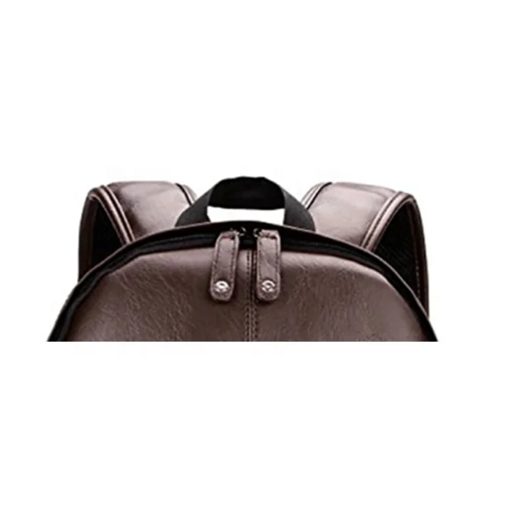 ISO BSCI factory eco friendly wholesaler bearing 20kgs waxed PU laptop backpack wholesaler