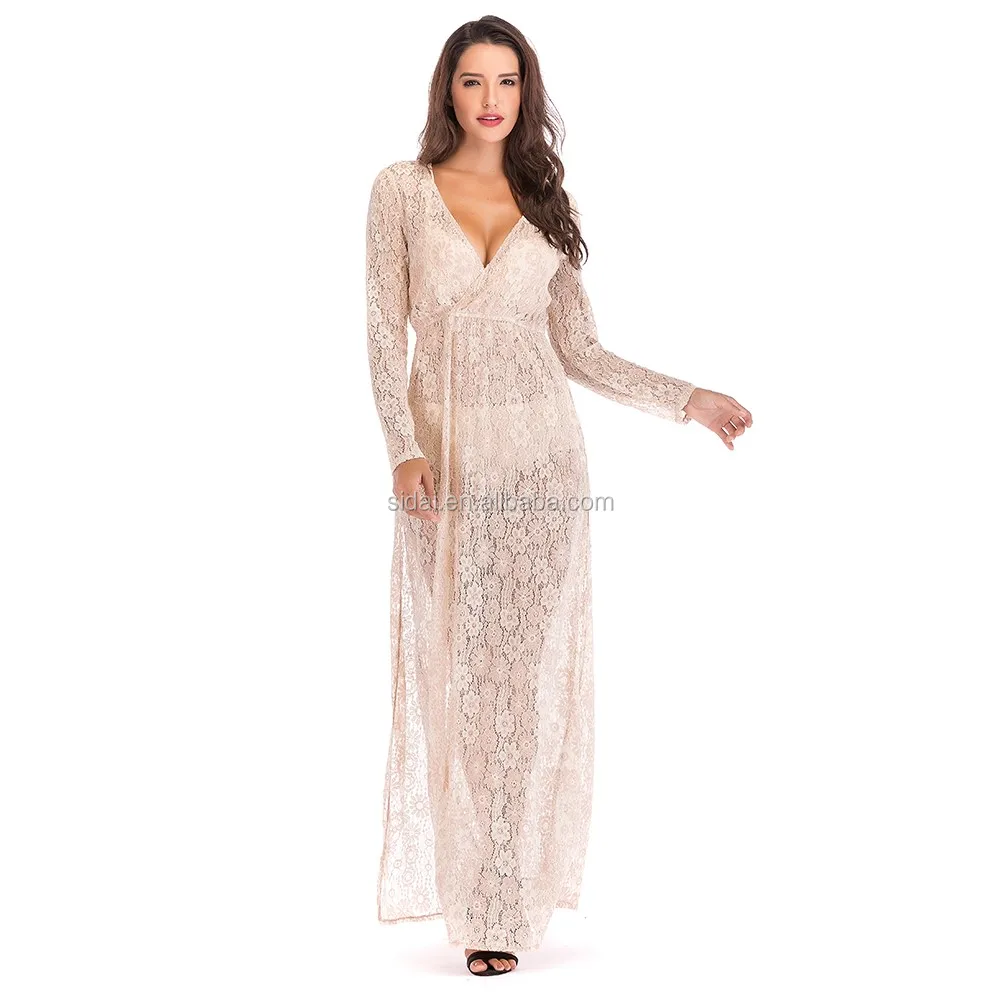 women clothes casual sexy maxi boho rap summer transparent sunproof elegant embroidery beach dress