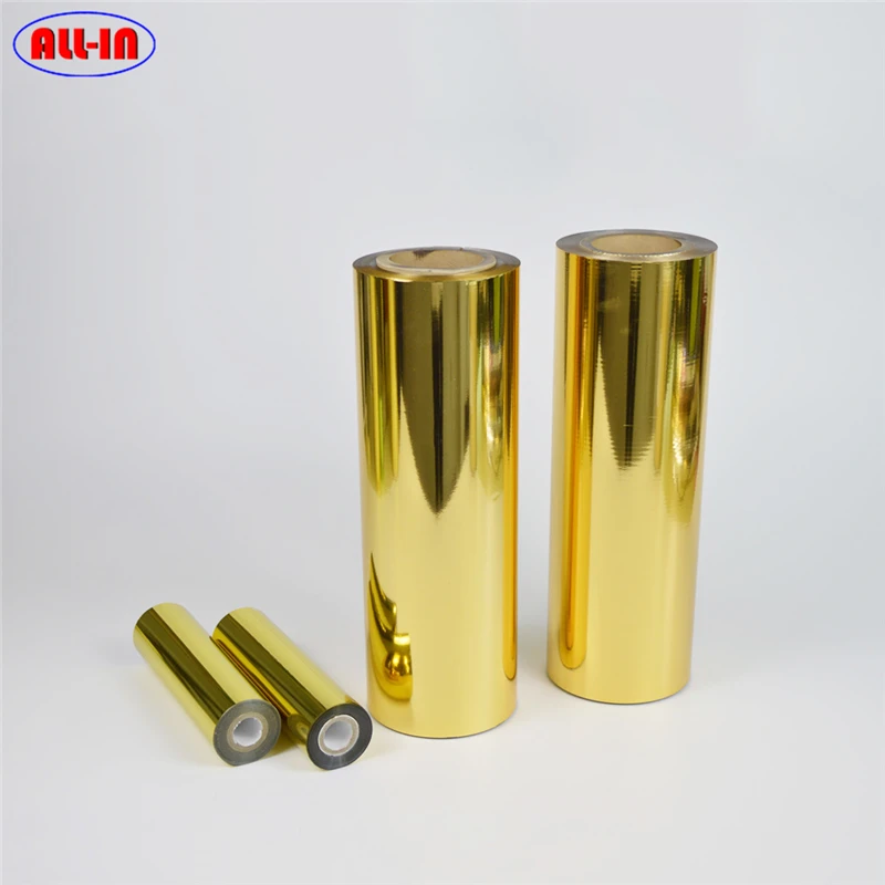 glossy gold flexo use cold hot stamping foil printer