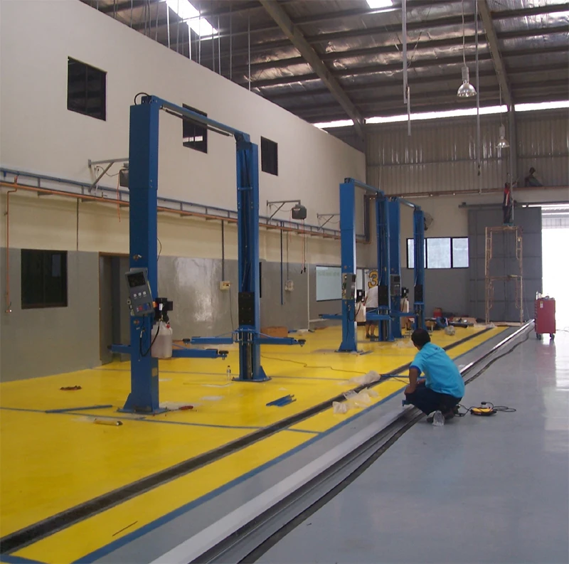 
 Полный набор 4S ремонтная мастерская автомобиля дизайн и фотографии цветного защитного покрытия на мастерской образцов  