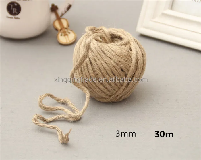 Natural jute rope Soft Natural Jute Twine Gift box String Rope