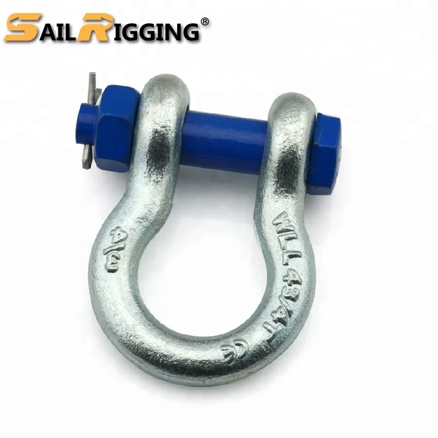 Heavy Duty US Type Alloy Steel Bolt and Nut G2130 G-2130 Marine Steel Lifting Anchor Bow Shackle