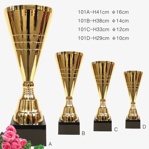 Metal cup trophy custom big small trophy word cup trophy