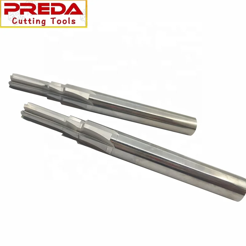
Solid carbide customized special HRC45 uncoated chamber tools 6 flutes compound reamer 