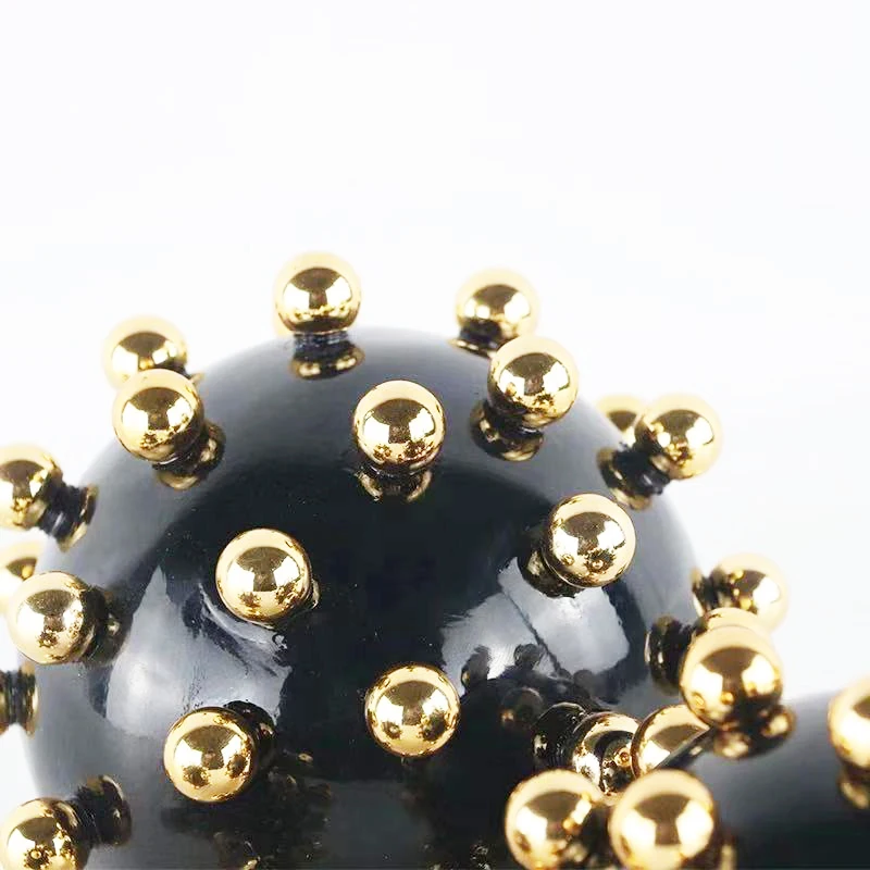 Neo-classical European model room living wrought iron spike ball ornaments villa club post-modern soft home