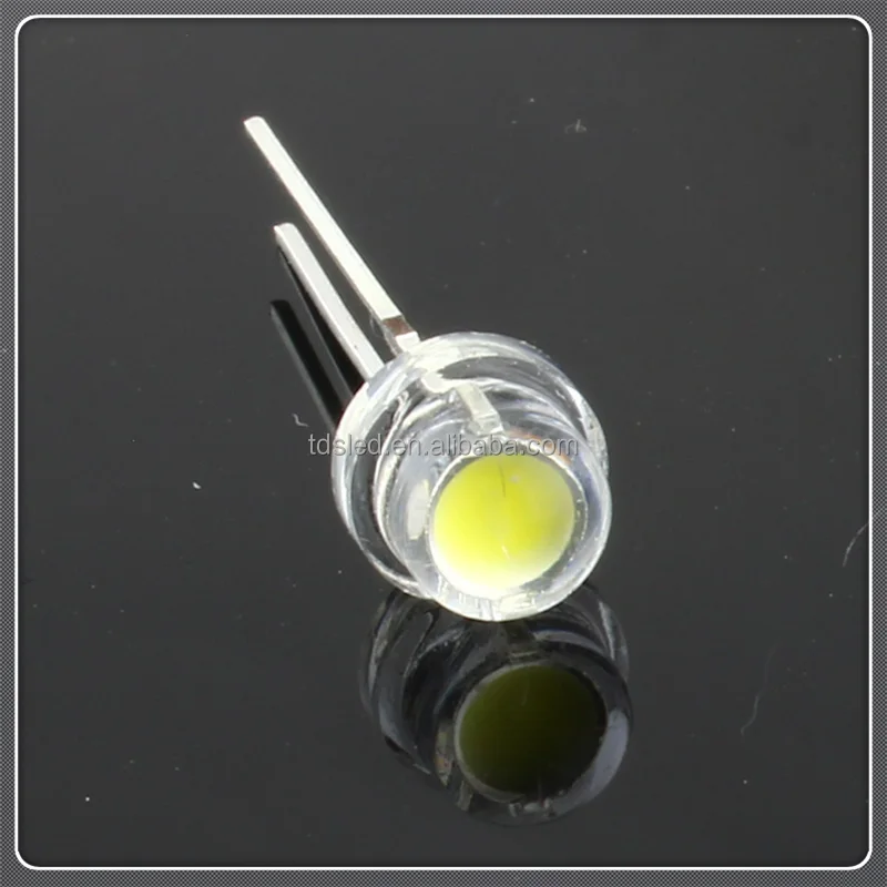 600nm - 605nm-610nm 5mm orange color strawhat led lamp 120 degree beam angle