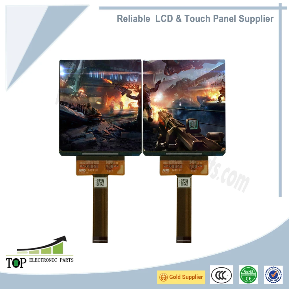 Dual Display 90 Hz 3.81 Inch Super AMOLED Display Screen With Full Viewing For VR AR MR