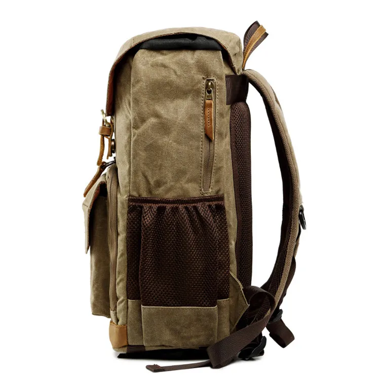 Large Capacity  Canvas Camera Backpack Bag Rucksack Knapsack