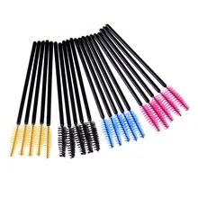 50 PÇS/SACO Multi-cor Extensão Dos Cílios Descartável Escova de Rímel Varinhas Aplicador Maquiagem Ferramenta Cosméticos