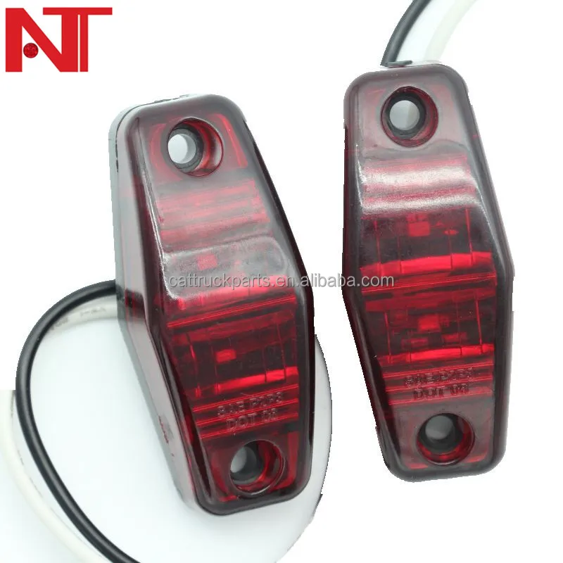 
New Products LED Light Red/Amber Surface Mount Clearance Universal Side Marker Trailer 