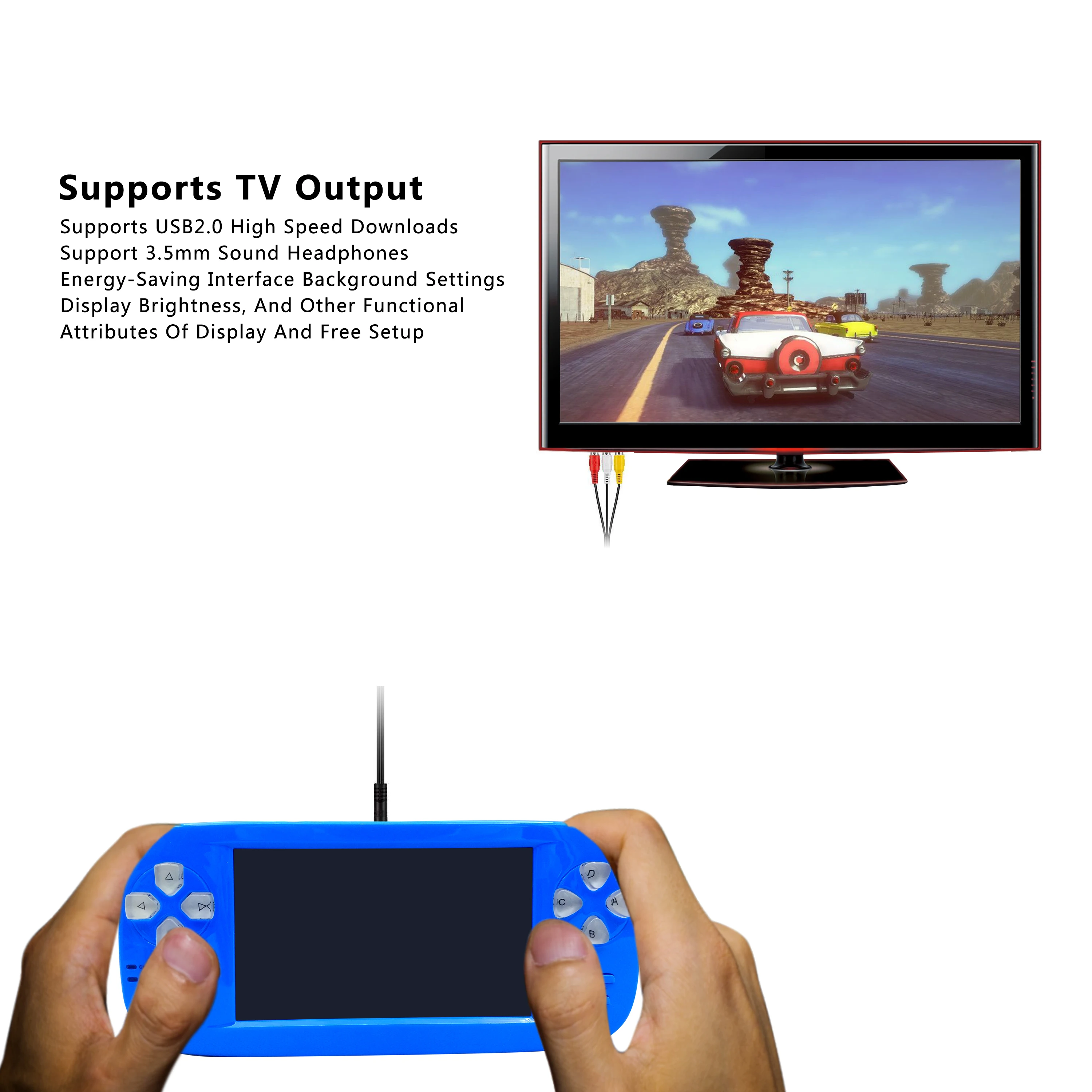 Wholesale 4.3 Inch Screen PAP-KIII Retro 64 Bit Game Console with 3000 Built-in Games PAP-K3