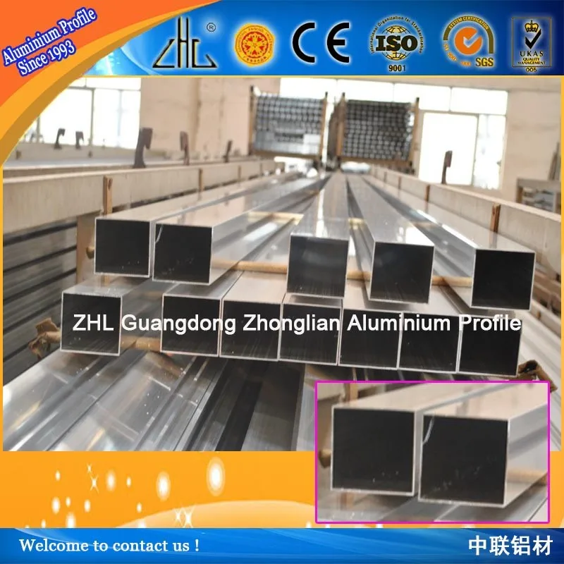 Aluminum pipe in China manufacturer, 10mm aluminum square pipe, aluminum square pipe profile
