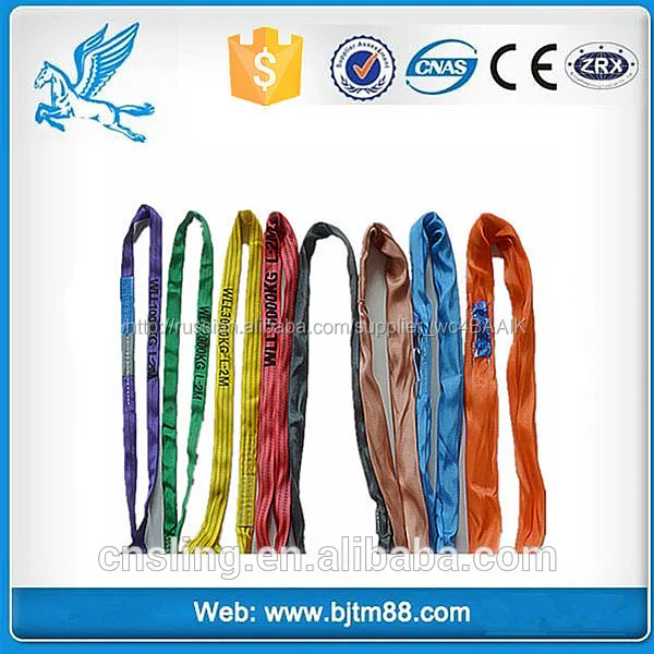 Alibaba express soft round mast sling/eye eye polyester soft round sling