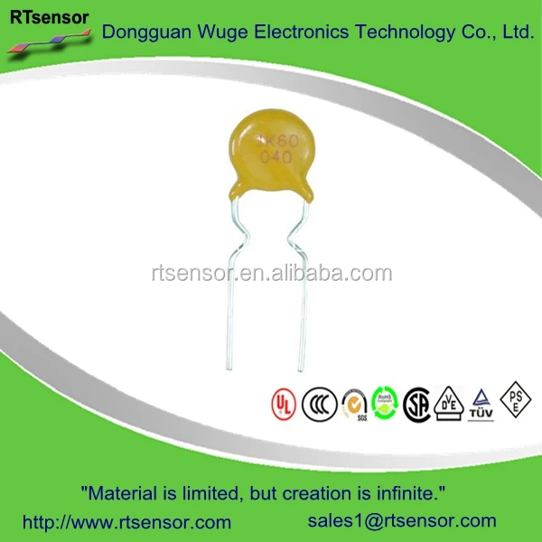 60V 0.1A PPTC Resettable Low Voltage Fuse , Polymer Switch JK60-010