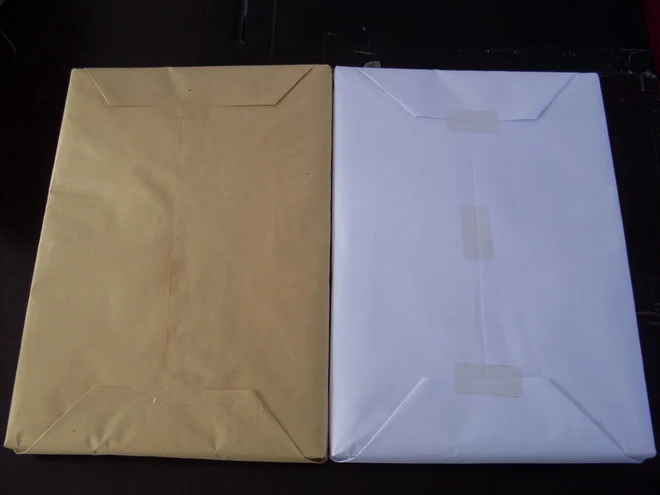 MG white sandwich paper