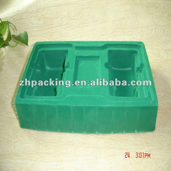 ударопрочный полистирол лотки с бархатом для гадёеты/электроники