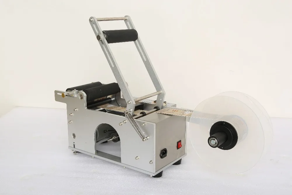 Top Quality CE China LIANTENG LT-50s Semi Automatic manual Labeling Machine for bottles with printing