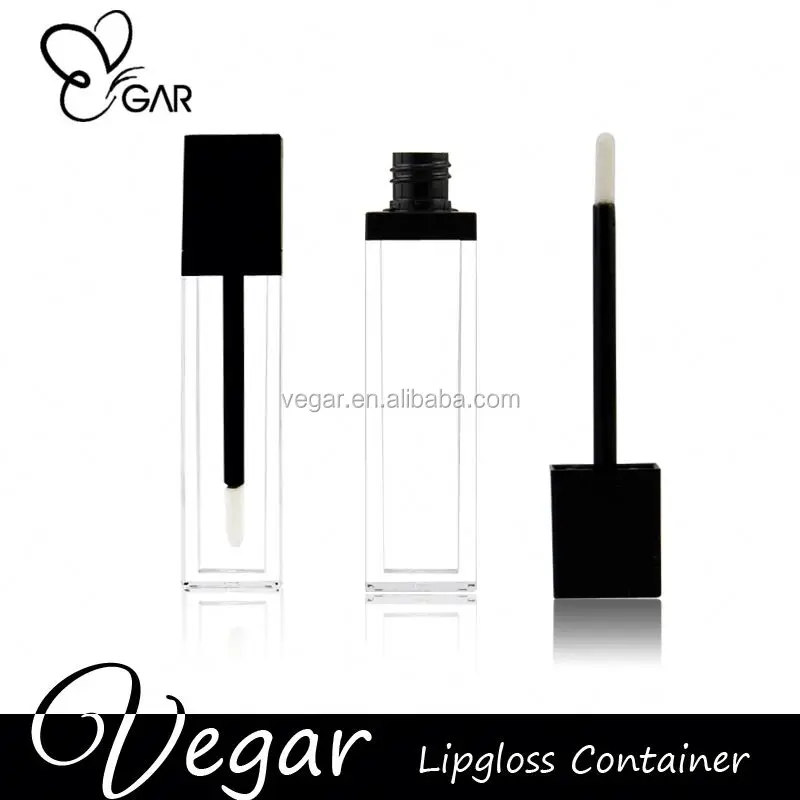 custom lip gloss container acrylic square lip gloss bottles liquid lipstick casing
