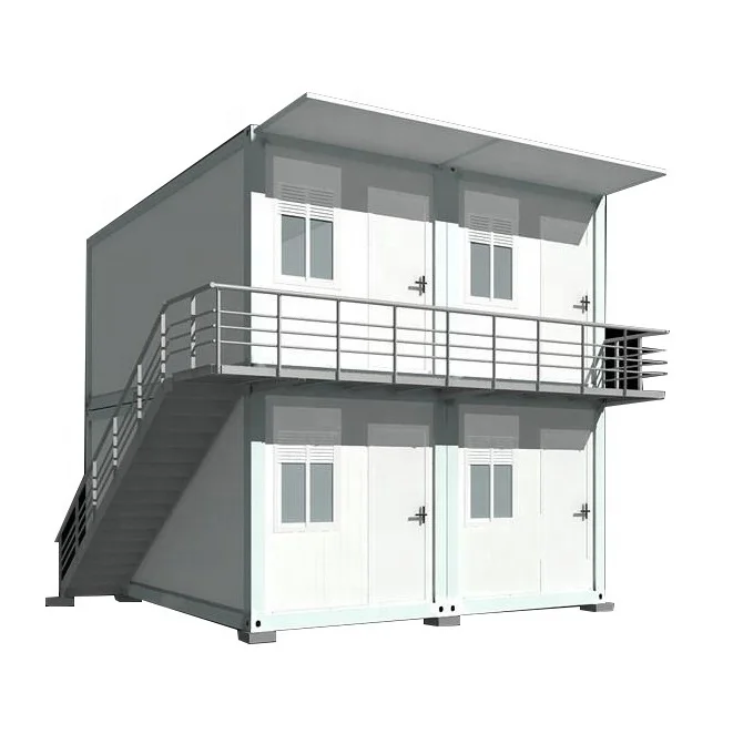 Low cost easy quick assembly prefab glass container house homes