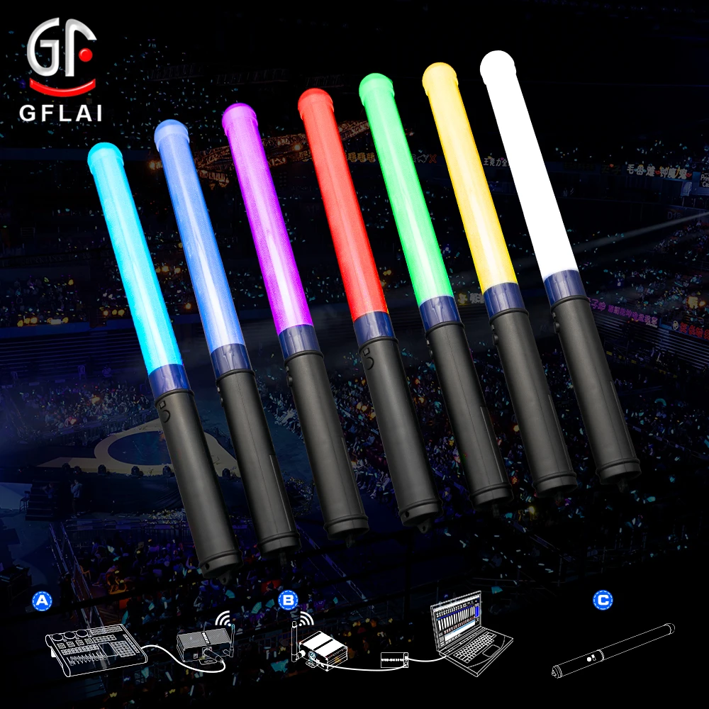 New Selling Products Custom Logo Print Software Control Party Led Flashing Light Stick