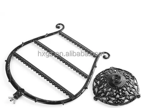 Hanging display rack in romantic red wine cup shaped, Splittable metal display holder for lady ear studs