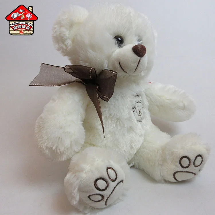 Free sample soft plush teddy bear with colorful changing led light doll toy for lovers
